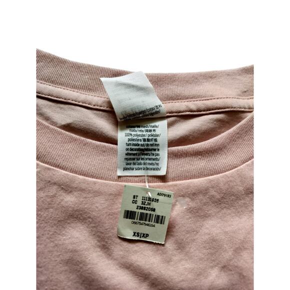 New Pink Victoria Secret crop top oversized jersey pink size XS - Picture 11 of 11